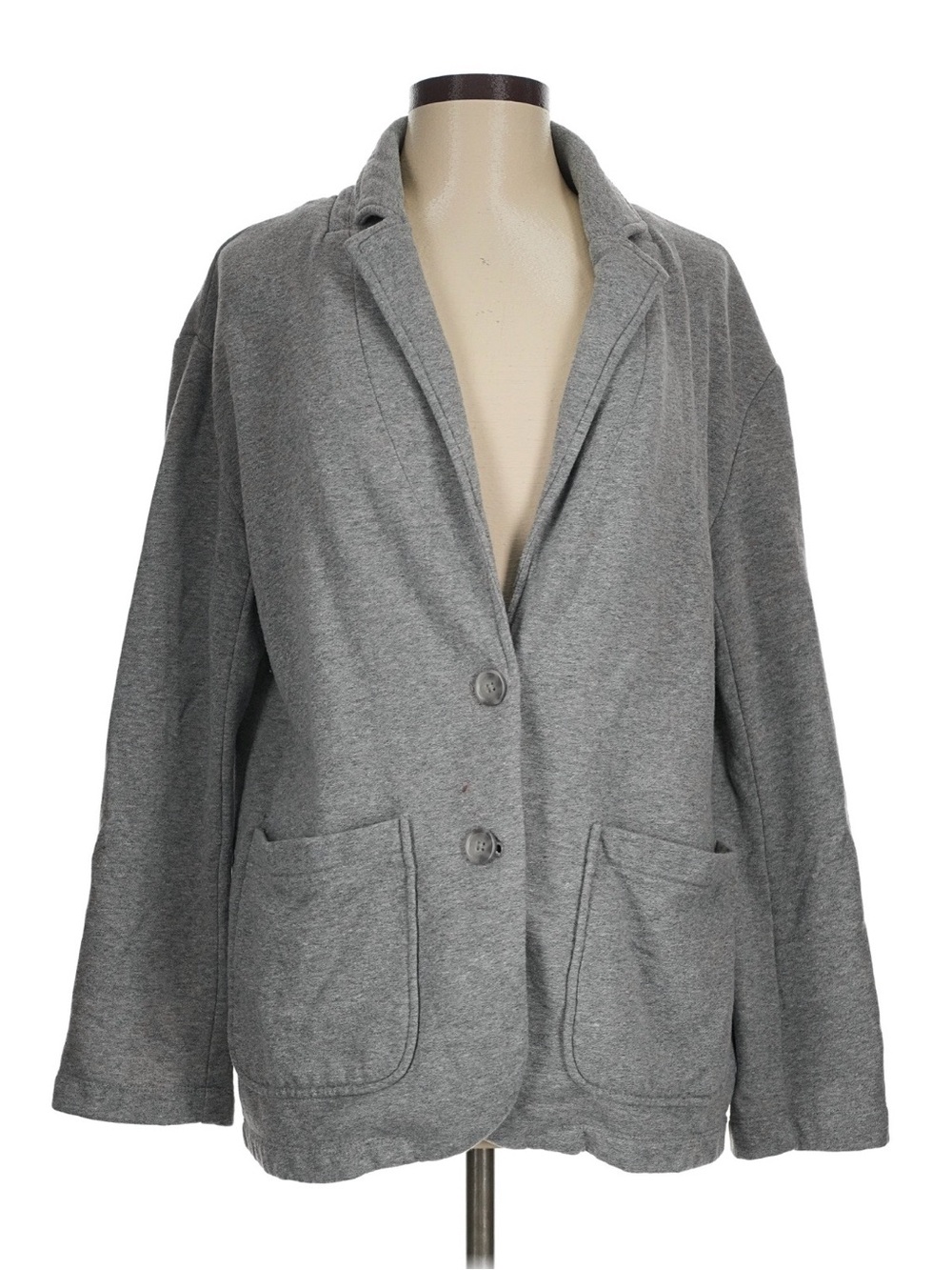 Universal Thread Heather Gray Relaxed Fleece Blazer Jacket, Excellent Condition